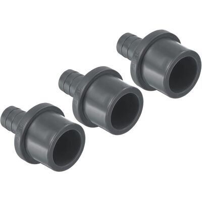 GRASSLIN 3 Raccord Réducteur Tuyau, Upvc 32mm À 16mm, Connecteur Barbelé Droit, Gris, Pour Salle De Bain Cuisine - Publicité GRASSLIN 3 Raccord Réducteur Tuyau, Upvc 32mm À 16mm, Connecteur Barbelé Droit, Gris, Pour Salle De Bain Cuisine - Publicité