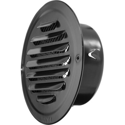 Vision Grilles D'Aération Rondes Noires En Acier Inoxydable De 4 Pouces Avec Maille Fine Intégrée Pour La Ventilation De La Cuisine, De La Salle De Bain, Du Garage, Du Bureau Et De L'Entrepôt. Publicité Vision Grilles D'Aération Rondes Noires En Acier Inoxydable De 4 Pouces Avec Maille Fine Intégrée Pour La Ventilation De La Cuisine, De La Salle De Bain, Du Garage, Du Bureau Et De L'Entrepôt. Publicité