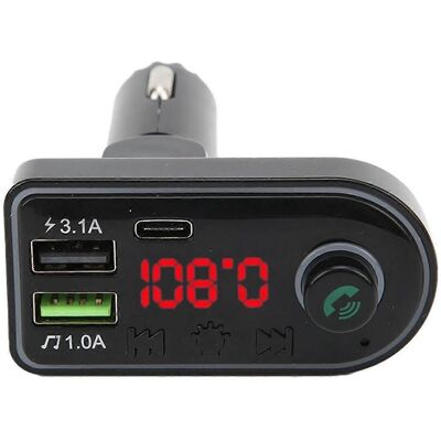 FLAMMKRAFT Transmetteur Fm Bluetooth 5.0 Mp3, Affichage Numérique, Éclairage D'Ambiance Intérieur Coloré, Kit Mains Libres Pour Voiture. Publicité FLAMMKRAFT Transmetteur Fm Bluetooth 5.0 Mp3, Affichage Numérique, Éclairage D'Ambiance Intérieur Coloré, Kit Mains Libres Pour Voiture. Publicité