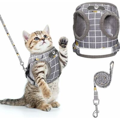 BRINSEA Ensoleille – Harnais Pour Chat Anti-évasion – Harnais Réglable En Polyester Avec Maille Respirante – Boucle À Dégagement Rapide – Bande Réfléchissante - Publicité BRINSEA Ensoleille – Harnais Pour Chat Anti-évasion – Harnais Réglable En Polyester Avec Maille Respirante – Boucle À Dégagement Rapide – Bande Réfléchissante - Publicité