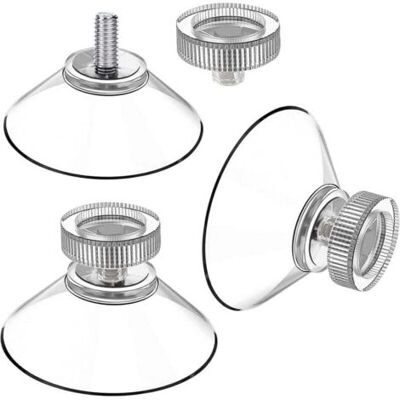 ABYSSE Lot De 25 Ventouses Diamètre 40 Mm M4 - Boutons D'Aspiration Transparents Avec Écrou Moleté - Publicité ABYSSE Lot De 25 Ventouses Diamètre 40 Mm M4 - Boutons D'Aspiration Transparents Avec Écrou Moleté - Publicité