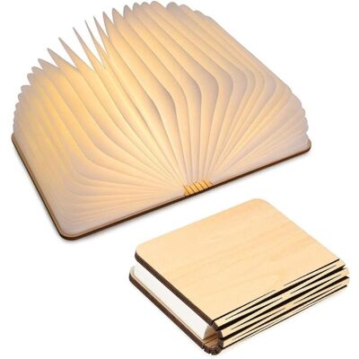 MOXIE Lampe De Livre Led En Bois, Idée Cadeau De Noël, Lampe De Livre Pliante Et Magnétique, Lampe En Papier Led Rechargeable Par Usb, Lampe Décorative Avec Batterie 2000 Mah - Publicité MOXIE Lampe De Livre Led En Bois, Idée Cadeau De Noël, Lampe De Livre Pliante Et Magnétique, Lampe En Papier Led Rechargeable Par Usb, Lampe Décorative Avec Batterie 2000 Mah - Publicité