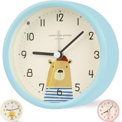 URSUS Réveil Enfant Analogique Garçon Fille Silencieux Horloges De Table Alimentées Par Batterie Sans Coutil De Chevet Grande Fonction Light Pour Bureau De Chambre (bleu-3) - Publicité URSUS Réveil Enfant Analogique Garçon Fille Silencieux Horloges De Table Alimentées Par Batterie Sans Coutil De Chevet Grande Fonction Light Pour Bureau De Chambre (bleu-3) - Publicité