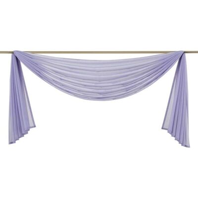 BRINSEA Lot De 1 Rideau Transversal En Voile Transparent Pour Chambre À Coucher Salon Mariage, Lilas, 140300cm-ensoleillé - Publicité BRINSEA Lot De 1 Rideau Transversal En Voile Transparent Pour Chambre À Coucher Salon Mariage, Lilas, 140300cm-ensoleillé - Publicité