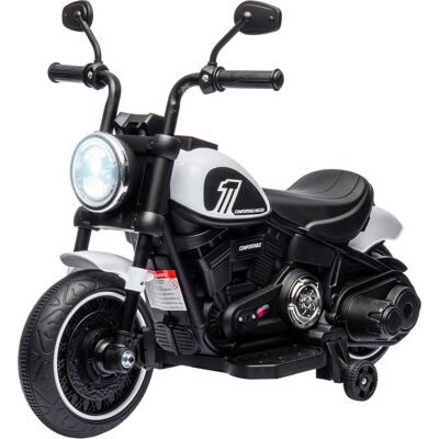HEAT Moto Électrique Pour Enfants, 3 Km/h, 6 V, Avec Phare Led, 2 Stabilisateurs, Pour Enfants De 18 À 36 Mois, Avec Moteur Puissant, Blanche - Publicité HEAT Moto Électrique Pour Enfants, 3 Km/h, 6 V, Avec Phare Led, 2 Stabilisateurs, Pour Enfants De 18 À 36 Mois, Avec Moteur Puissant, Blanche - Publicité