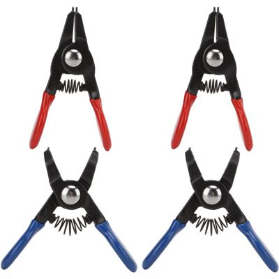 PELTOR Jeffergarden Jeu De Mini Pinces À Anneau Pression, 4 Pièces, Universel, En Métal, À Ressort, Durable Pour Circlip Interne Et Externe - Publicité PELTOR Jeffergarden Jeu De Mini Pinces À Anneau Pression, 4 Pièces, Universel, En Métal, À Ressort, Durable Pour Circlip Interne Et Externe - Publicité