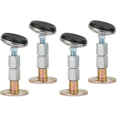 MOXIE 4 Pcs Cadre De Lit Outil Anti-secousses Bouchons De Chevet Fixateur Fileté Réglable Tête Rotative Rotative Pour Meubles De Lit La Maison Armoires Support Mural (65-92mm) - Publicité MOXIE 4 Pcs Cadre De Lit Outil Anti-secousses Bouchons De Chevet Fixateur Fileté Réglable Tête Rotative Rotative Pour Meubles De Lit La Maison Armoires Support Mural (65-92mm) - Publicité
