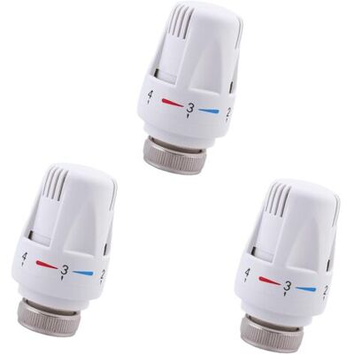 SCORPIO 3pcs Tete Radiateur Thermostatique M30 X 1,5 Valves Thermostatiques Pour Radiateur, Tête De Remplacement De Vanne De Thermostat De Radiateur Pour Maison Bureau - Publicité SCORPIO 3pcs Tete Radiateur Thermostatique M30 X 1,5 Valves Thermostatiques Pour Radiateur, Tête De Remplacement De Vanne De Thermostat De Radiateur Pour Maison Bureau - Publicité