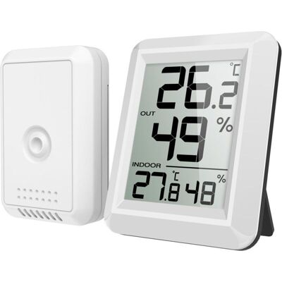 MOXIE Aougo – Thermomètre Intérieur Et Extérieur Connecté Sans Fil – Grand Écran Lcd – Plage -40 À 60°c – Transmission 100m – Humidité 10-99% - Publicité MOXIE Aougo – Thermomètre Intérieur Et Extérieur Connecté Sans Fil – Grand Écran Lcd – Plage -40 À 60°c – Transmission 100m – Humidité 10-99% - Publicité