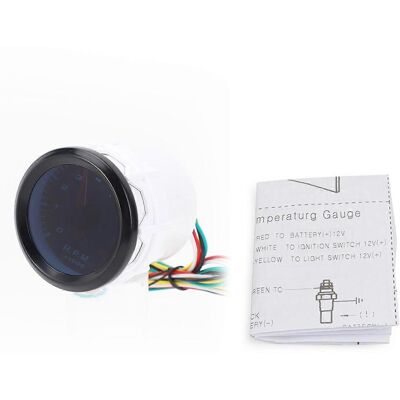 FLAMMKRAFT Compte-tours Pour Voiture, 8000 Tr/min, Diamètre 55 Mm, Pour Moteurs À Essence De 1 À 8 Cylindres. Publicité FLAMMKRAFT Compte-tours Pour Voiture, 8000 Tr/min, Diamètre 55 Mm, Pour Moteurs À Essence De 1 À 8 Cylindres. Publicité