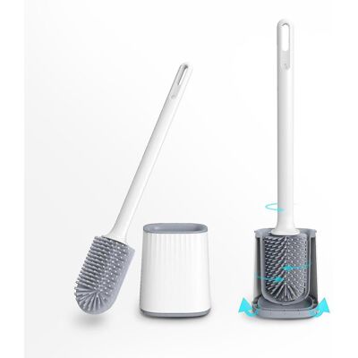 Generic Nouveau Ensemble De Brosse De Toilette Murale En Caoutchouc Souple, Sans Impasses, Brosse De Toilette Imitation Silicone À Long Manche - Publicité Generic Nouveau Ensemble De Brosse De Toilette Murale En Caoutchouc Souple, Sans Impasses, Brosse De Toilette Imitation Silicone À Long Manche - Publicité