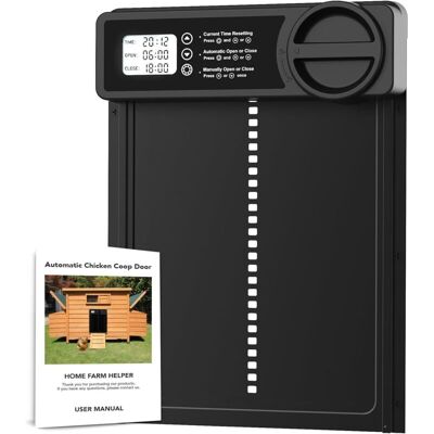 Scotch Odipie Porte Automatique Poulailler Avec Minuterie Du Soir/matin, Porte Poulailler Automatique Anti-pincement Alliage D'Aluminium Écran Lcd Étanche - Publicité Scotch Odipie Porte Automatique Poulailler Avec Minuterie Du Soir/matin, Porte Poulailler Automatique Anti-pincement Alliage D'Aluminium Écran Lcd Étanche - Publicité