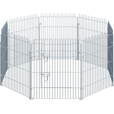 HEAT Parc À Chiots, Enclos Pour Chiots, Barrière Pour Chiots, Ensemble De 8 Pièces, L 63 X H 76 Cm - Publicité HEAT Parc À Chiots, Enclos Pour Chiots, Barrière Pour Chiots, Ensemble De 8 Pièces, L 63 X H 76 Cm - Publicité