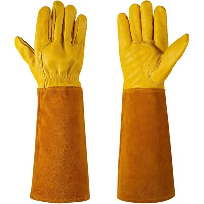 Generic Gants De Jardinage Unisexes, Anti-perforation, Gants De Protection Longs Pour L'Avant-bras, Gants De Travail En Cuir De Vachette Épais, 45 Cm, L - Publicité Generic Gants De Jardinage Unisexes, Anti-perforation, Gants De Protection Longs Pour L'Avant-bras, Gants De Travail En Cuir De Vachette Épais, 45 Cm, L - Publicité