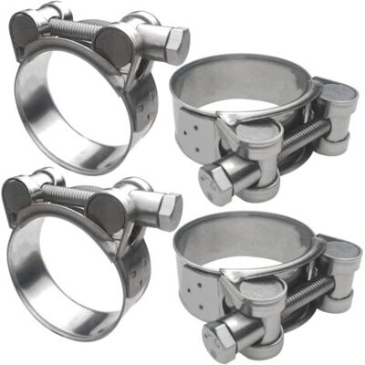 ABYSSE Lot De 4 Colliers De Serrage Réglables En Acier Inoxydable 304 De 64 À 67 Mm Pour Camions De Construction, Bateaux, Motos, Etc. Publicité ABYSSE Lot De 4 Colliers De Serrage Réglables En Acier Inoxydable 304 De 64 À 67 Mm Pour Camions De Construction, Bateaux, Motos, Etc. Publicité