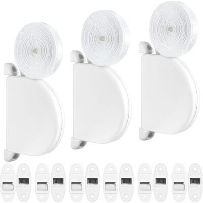 BARKBUSTERS 3 Pcs, Blanc Enrouleur De Sangle Pour Volet Roulant Pivotant Enrouleur De Sangle En Saillie Avec Système De Charnière Inclure 5m Sangle De Ceinture Et 6 Pcs Guide Ceinture Avec Brosse - Publicité BARKBUSTERS 3 Pcs, Blanc Enrouleur De Sangle Pour Volet Roulant Pivotant Enrouleur De Sangle En Saillie Avec Système De Charnière Inclure 5m Sangle De Ceinture Et 6 Pcs Guide Ceinture Avec Brosse - Publicité