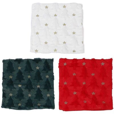 FLAMMKRAFT Lot De 3 Housses De Coussin Décoratives De Noël, 45 Cm, En Peluche, Broderie 3d. Publicité FLAMMKRAFT Lot De 3 Housses De Coussin Décoratives De Noël, 45 Cm, En Peluche, Broderie 3d. Publicité