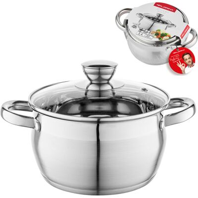 Casserole en acier inoxydable Florina Oliver 20cm pour induction - Ustensiles de cuisine - Publicité Casserole en acier inoxydable Florina Oliver 20cm pour induction - Ustensiles de cuisine - Publicité