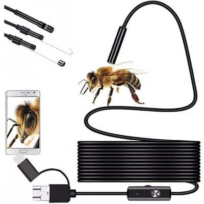 SCORPIO 7mm Caméra Endoscope Hd Étanche Avec Ip67, Endoscop Portable Avec Et Type C, Caméra Tubulaire Avec Câble Semi-rigide, Caméra D'Inspection Avec Crochet (3.5m) - Publicité SCORPIO 7mm Caméra Endoscope Hd Étanche Avec Ip67, Endoscop Portable Avec Et Type C, Caméra Tubulaire Avec Câble Semi-rigide, Caméra D'Inspection Avec Crochet (3.5m) - Publicité