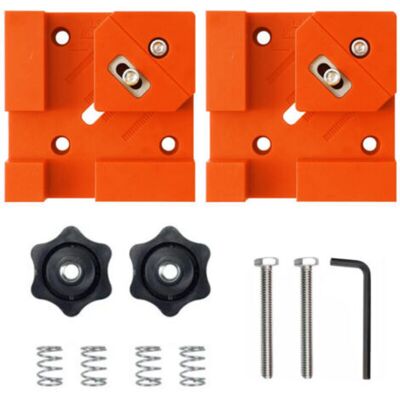 OEM Lot De 2 Pinces Multifonctions À 90 Degrés Adaptées Pour La Menuiserie En Bois Et L'Installation De Fixations D'Ébénisterie, Assemblage De Meubles(couleur Orange) - Publicité OEM Lot De 2 Pinces Multifonctions À 90 Degrés Adaptées Pour La Menuiserie En Bois Et L'Installation De Fixations D'Ébénisterie, Assemblage De Meubles(couleur Orange) - Publicité