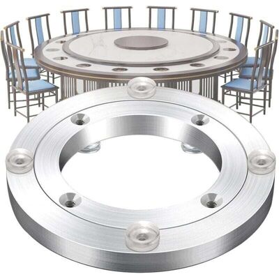 ACKERMAN Pied Pivotant Robuste, Roulement Pivotant De 12 Cm, Palier De Table En Alliage D'Aluminium, Rotation Silencieuse À 360°, Pour Meubles De Salle À Manger - Publicité ACKERMAN Pied Pivotant Robuste, Roulement Pivotant De 12 Cm, Palier De Table En Alliage D'Aluminium, Rotation Silencieuse À 360°, Pour Meubles De Salle À Manger - Publicité