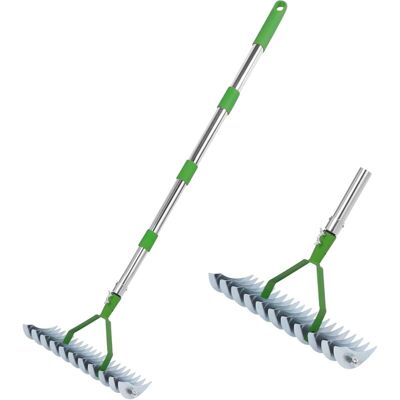 MOXIE Sjlerst Rateau Scarificateur, Scarificateur Manuel, Scarificateur Gazon Manuel Avec Manche 170 Cm, Râteau De Scarification, Peigne À Gazon Polyvalent Pour Désherber, Fertiliser Lawn - Publicité MOXIE Sjlerst Rateau Scarificateur, Scarificateur Manuel, Scarificateur Gazon Manuel Avec Manche 170 Cm, Râteau De Scarification, Peigne À Gazon Polyvalent Pour Désherber, Fertiliser Lawn - Publicité