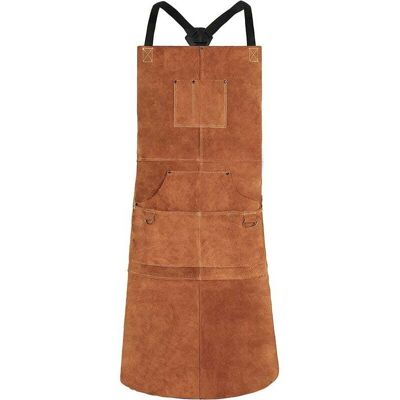 Melissa Tablier De Travail En Cuir De Vachette Avec 6 Poches, 24"x 36" Tablier De Cuisine Multifonctionnel, Bretelles Réglables De M À Xxl Pour Hommes Et Femmes - Publicité Melissa Tablier De Travail En Cuir De Vachette Avec 6 Poches, 24"x 36" Tablier De Cuisine Multifonctionnel, Bretelles Réglables De M À Xxl Pour Hommes Et Femmes - Publicité