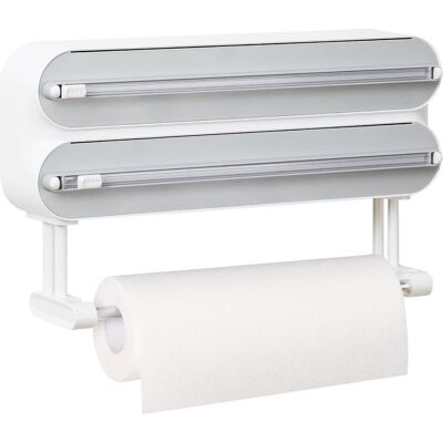 Vision Distributeur De Papier Aluminium Avec Porte-essuie-tout Intégré – Fixation Murale Magnétique, Sans Perçage, Blanc – Solution Gain De Place Pour La Cuisine - Publicité Vision Distributeur De Papier Aluminium Avec Porte-essuie-tout Intégré – Fixation Murale Magnétique, Sans Perçage, Blanc – Solution Gain De Place Pour La Cuisine - Publicité