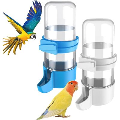 GRASSLIN 2 Distributeur D'Eau, Plastique Robuste, Capacité 240 Ml, Accessoires De Cage, Pour Perroquet Et Hamster - Publicité GRASSLIN 2 Distributeur D'Eau, Plastique Robuste, Capacité 240 Ml, Accessoires De Cage, Pour Perroquet Et Hamster - Publicité