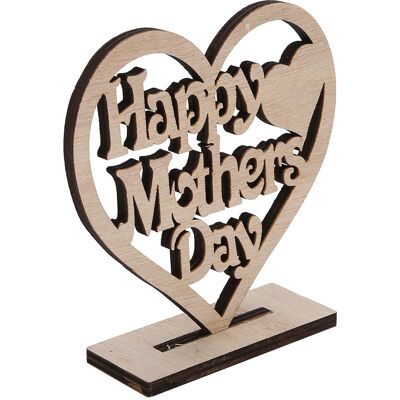 LBVIE Ornement En Bois En Forme De Cœur, En Contreplaqué Creux, Décoration Artisanale, Cadeau Pour Un Anniversaire Ou La Fête Des Mamans (bonne Fête Des Mamans ) - Publicité LBVIE Ornement En Bois En Forme De Cœur, En Contreplaqué Creux, Décoration Artisanale, Cadeau Pour Un Anniversaire Ou La Fête Des Mamans (bonne Fête Des Mamans ) - Publicité