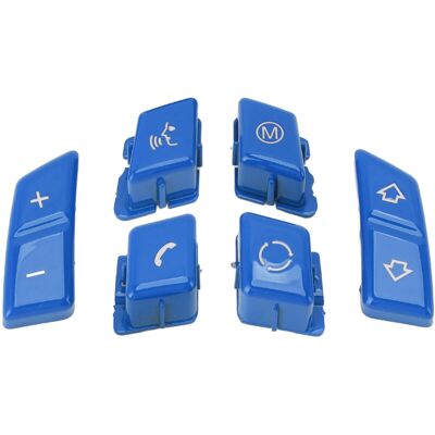 PELTOR Jeffergarden Ensemble De 6 Boutons De Commande Au Volant, Garniture Sport, Ensemble De Boutons Intérieurs Adaptés Aux Séries 1 Et 3 E90, E92, E93, M3, E81, E82, E87, E88, Bleu - Publicité PELTOR Jeffergarden Ensemble De 6 Boutons De Commande Au Volant, Garniture Sport, Ensemble De Boutons Intérieurs Adaptés Aux Séries 1 Et 3 E90, E92, E93, M3, E81, E82, E87, E88, Bleu - Publicité