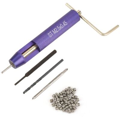 ABYSSE 50 Inserts Filetés Hélicoïdaux En Fil D'Acier Inoxydable Enroulé M2,5 X 2d - Publicité ABYSSE 50 Inserts Filetés Hélicoïdaux En Fil D'Acier Inoxydable Enroulé M2,5 X 2d - Publicité