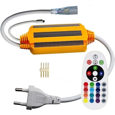MOXIE Transformateur D'Alimentation 220v Pour Bande Led Rgb 5050, Étanche Ip68, Avec Télécommande Infrarouge À 24 Boutons, Seul Transformateur - Publicité MOXIE Transformateur D'Alimentation 220v Pour Bande Led Rgb 5050, Étanche Ip68, Avec Télécommande Infrarouge À 24 Boutons, Seul Transformateur - Publicité