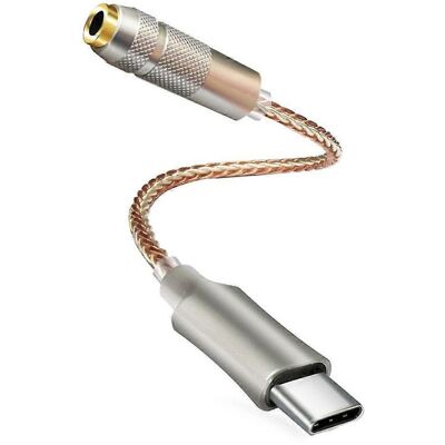 FLAMMKRAFT Amplificateur De Casque À Décodage Audio Numérique Tpc, Interfaces Usb C Vers 3,5 Mm - Publicité FLAMMKRAFT Amplificateur De Casque À Décodage Audio Numérique Tpc, Interfaces Usb C Vers 3,5 Mm - Publicité