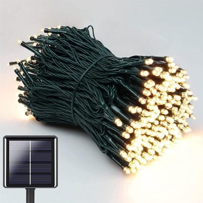 MOXIE Guirlande Solaire Exterieur,22m 200 Led Guirlande Lumineuse Exterieur Solaire Etanche, 8 Modes D'Éclairage Lampe Décoratives Pour Jardin, Patio, Clôture, Anniversaire, Mariage (blanc Chaud) - Publicité MOXIE Guirlande Solaire Exterieur,22m 200 Led Guirlande Lumineuse Exterieur Solaire Etanche, 8 Modes D'Éclairage Lampe Décoratives Pour Jardin, Patio, Clôture, Anniversaire, Mariage (blanc Chaud) - Publicité