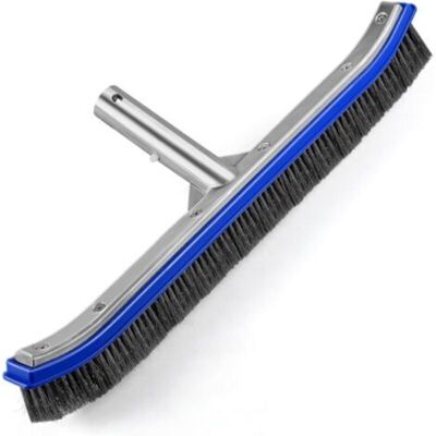 URSUS Brosse De Piscine Pour Nettoyer Les Parois, Le Carrelage Et Le Sol De La Piscine, Brosse De Nettoyage Robuste En Fil D'Aluminium Et Acier Inoxydable De 45,7 Cm Pour Brosses De Nettoyage Incurvées Avec - Publicité URSUS Brosse De Piscine Pour Nettoyer Les Parois, Le Carrelage Et Le Sol De La Piscine, Brosse De Nettoyage Robuste En Fil D'Aluminium Et Acier Inoxydable De 45,7 Cm Pour Brosses De Nettoyage Incurvées Avec - Publicité