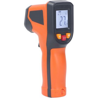 PELTOR Jeffergarden Thermomètre Infrarouge De Cuisson Sans Contact, Pistolet De Température Laser Pour Aliments, Écran Lcd Rétroéclairé Numérique -50400℃ (-58752℉) - Publicité PELTOR Jeffergarden Thermomètre Infrarouge De Cuisson Sans Contact, Pistolet De Température Laser Pour Aliments, Écran Lcd Rétroéclairé Numérique -50400℃ (-58752℉) - Publicité