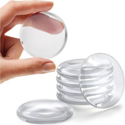 Vision Lot De 6 Butées De Porte Et De Mur De 5 Cm, En Caoutchouc Transparent, Avec Coussinet De Protection Mural Rond Et Silencieux Auto-adhésif. Publicité Vision Lot De 6 Butées De Porte Et De Mur De 5 Cm, En Caoutchouc Transparent, Avec Coussinet De Protection Mural Rond Et Silencieux Auto-adhésif. Publicité