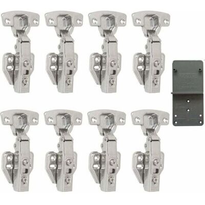 SCORPIO Charnière Pour Meuble,110 Degré Plein Recouvrante 35mm Close Charnieres Avec Amortisseur Hydraulique Fermeture Automatique Charnière Pour Armoires De Porte Cuisine 8 Pcs - Publicité SCORPIO Charnière Pour Meuble,110 Degré Plein Recouvrante 35mm Close Charnieres Avec Amortisseur Hydraulique Fermeture Automatique Charnière Pour Armoires De Porte Cuisine 8 Pcs - Publicité