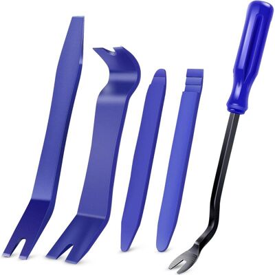Vision Kit D'Outils De Démontage De Garnitures Automobiles 5 Pièces, Kit D'Outils Anti-rayures Pour Démontage De Panneaux De Porte De Voiture Et De Tableau De Bord Audio - Publicité Vision Kit D'Outils De Démontage De Garnitures Automobiles 5 Pièces, Kit D'Outils Anti-rayures Pour Démontage De Panneaux De Porte De Voiture Et De Tableau De Bord Audio - Publicité