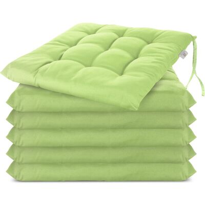 Scotch Lot De 6 Coussin De Chaise 40x40 Cm Coussin D'Assise Rembourrage De Chaise Avec Fixations Décoration Pour L'Intérieur Et L'Extérieur Piqué - Vert - Publicité Scotch Lot De 6 Coussin De Chaise 40x40 Cm Coussin D'Assise Rembourrage De Chaise Avec Fixations Décoration Pour L'Intérieur Et L'Extérieur Piqué - Vert - Publicité