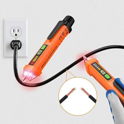 OEM Non-contact Ac Voltage Tester Pen, Ac 12-1000v, Led Flashlight, Buzzer Alarm For Live/null Wire Judgment Ouylaf - Publicité OEM Non-contact Ac Voltage Tester Pen, Ac 12-1000v, Led Flashlight, Buzzer Alarm For Live/null Wire Judgment Ouylaf - Publicité
