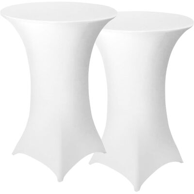 GRASSLIN Lot De 2 Napperons, Spandex, Coins Carrés, Polyester, Blanc, Fête, Mariage - Publicité GRASSLIN Lot De 2 Napperons, Spandex, Coins Carrés, Polyester, Blanc, Fête, Mariage - Publicité