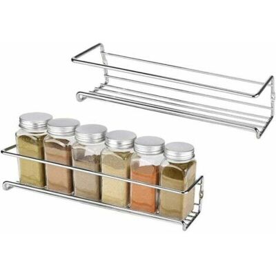 ABYSSE Étagère À Épices En Métal, Étagère À Épices En Métal 2 Pièces, Étagère À Épices Murale, Étagère À Épices Collée En Acier Inoxydable Avec Vis, Pour Cuisine, Salle De Bain, Balcon (couleur Argent - Publicité ABYSSE Étagère À Épices En Métal, Étagère À Épices En Métal 2 Pièces, Étagère À Épices Murale, Étagère À Épices Collée En Acier Inoxydable Avec Vis, Pour Cuisine, Salle De Bain, Balcon (couleur Argent - Publicité