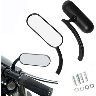 ABYSSE Rétroviseurs De Moto Rétroviseurs De Conversion De Moto De Style Classique Harley (noir) - Publicité ABYSSE Rétroviseurs De Moto Rétroviseurs De Conversion De Moto De Style Classique Harley (noir) - Publicité