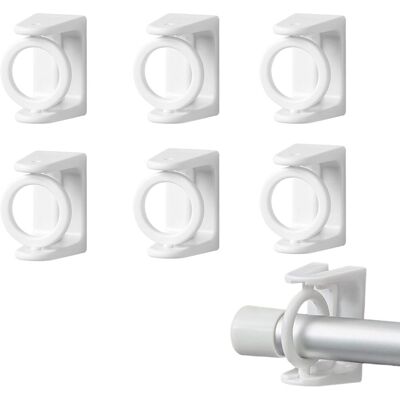 Generic 6 Pièces Support Tringle Sans Percage Crochet Accroche Rideau Sans Percage Barre De Percage Accroche Rideau Convient À Toutes Les Surfaces Lisses - Publicité Generic 6 Pièces Support Tringle Sans Percage Crochet Accroche Rideau Sans Percage Barre De Percage Accroche Rideau Convient À Toutes Les Surfaces Lisses - Publicité