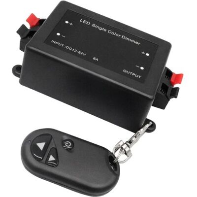 SCORPIO Variateur Led Sans Fil 12 V Avec Télécommande + Panneau De Commande Pour Toutes Les Lampes Led À Intensité Variable Avec Fiche Et Prise (avec Terminaux De Serrage De Câble) - Publicité SCORPIO Variateur Led Sans Fil 12 V Avec Télécommande + Panneau De Commande Pour Toutes Les Lampes Led À Intensité Variable Avec Fiche Et Prise (avec Terminaux De Serrage De Câble) - Publicité