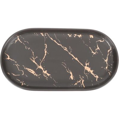GRASSLIN Plateau En Céramique Effet Marbre Noir Pour Cosmétiques Et Clés, Multi-usage, Confortable Toucher, Pour Comptoir De Salle De Bain'-'- - Publicité GRASSLIN Plateau En Céramique Effet Marbre Noir Pour Cosmétiques Et Clés, Multi-usage, Confortable Toucher, Pour Comptoir De Salle De Bain'-'- - Publicité