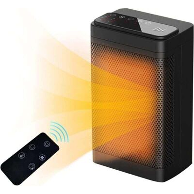 ACKERMAN Chauffage D'Appoint 1200 W/1500 W – Chauffage Soufflant Écoénergétique De 12 Heures Avec Minuterie, Protection Contre La Surchauffe Et Le Basculement, Oscillation À 70° Pour Les Chambres - Publicité ACKERMAN Chauffage D'Appoint 1200 W/1500 W – Chauffage Soufflant Écoénergétique De 12 Heures Avec Minuterie, Protection Contre La Surchauffe Et Le Basculement, Oscillation À 70° Pour Les Chambres - Publicité