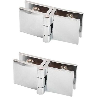 MOXIE 2 Pcs 180 Degrés Clip De Porte En Verre Charnière Sans Verre De Perçage À Charnière En Verre Pour Épaisseur De Verre 5mm - 8mm - Publicité MOXIE 2 Pcs 180 Degrés Clip De Porte En Verre Charnière Sans Verre De Perçage À Charnière En Verre Pour Épaisseur De Verre 5mm - 8mm - Publicité